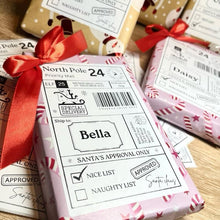 Load image into Gallery viewer, North Pole Santa labels - Pack of 10 labels