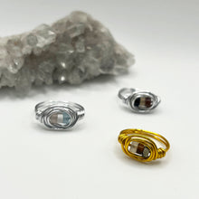 Load image into Gallery viewer, Crystal wire wrapped ring - Style 2