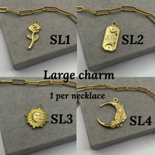 Load image into Gallery viewer, Build your own eclipse necklace - Gold 5 charms