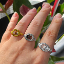 Load image into Gallery viewer, Crystal wire wrapped ring - Style 2