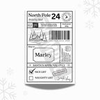 North Pole special delivery labels