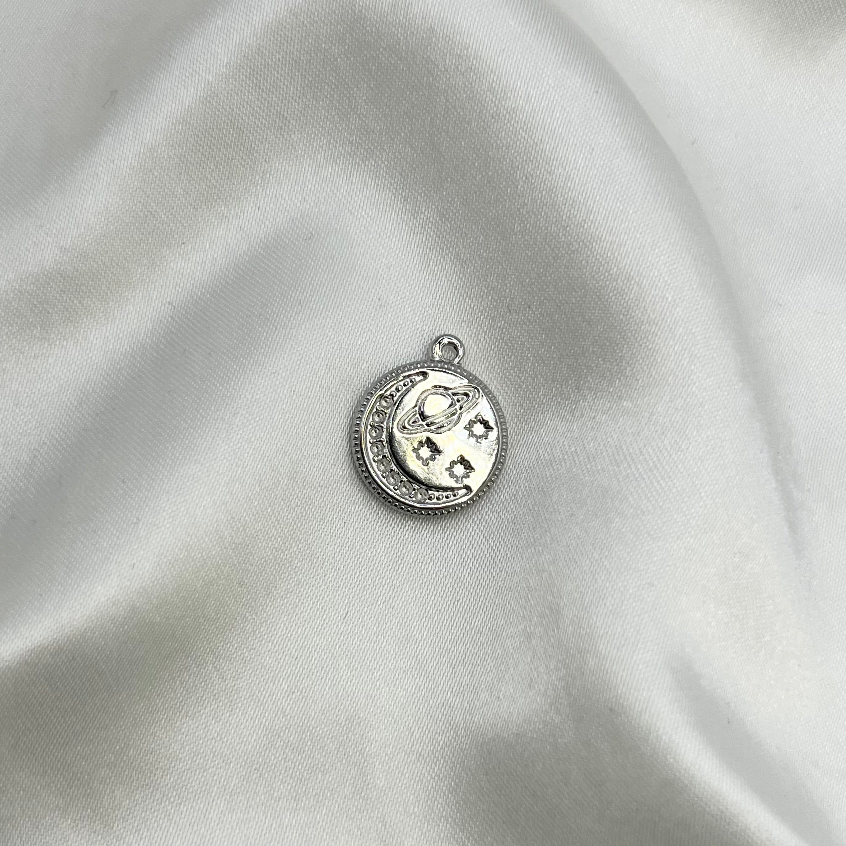 Coin planet charm