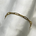 Eclipse paper chain gold Anklet