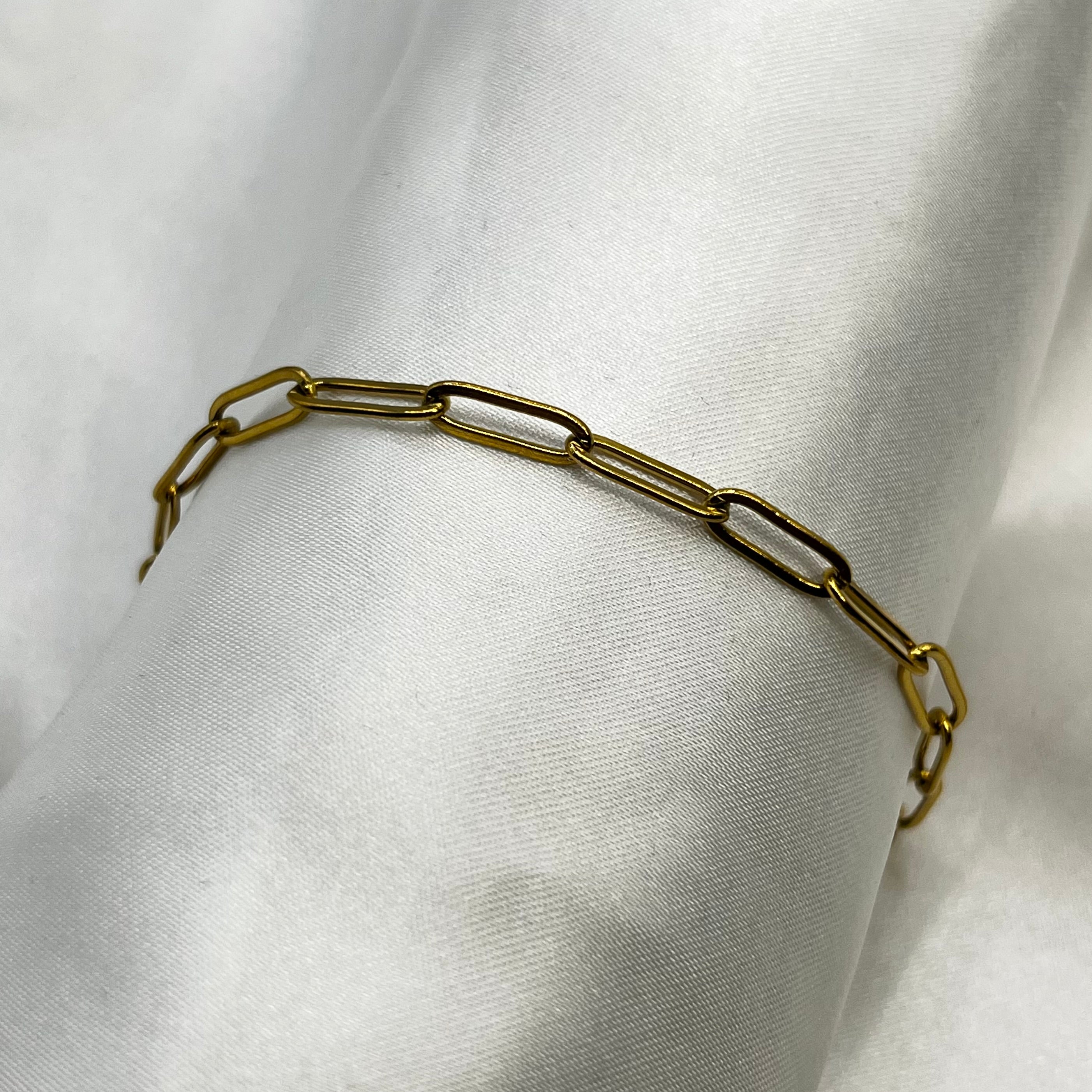 Eclipse paper chain gold Anklet