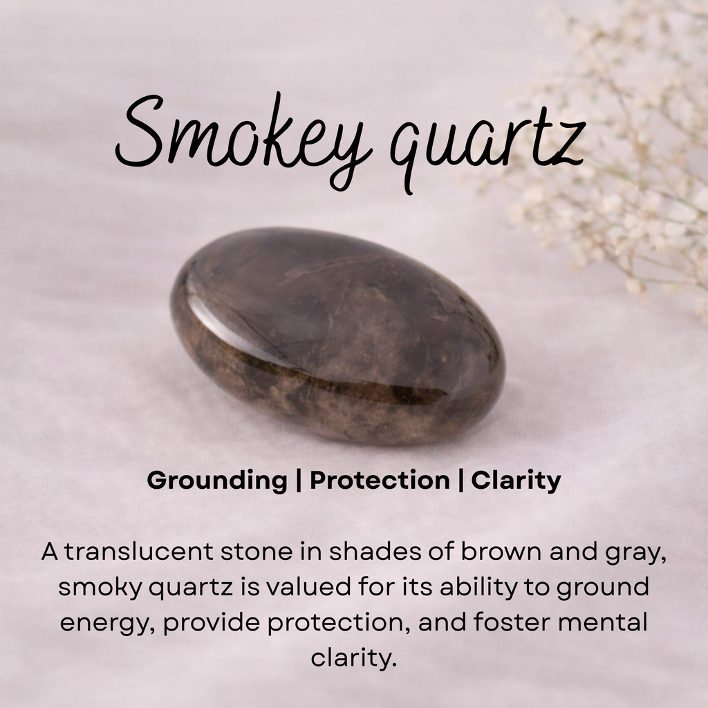 Smokey quartz crystal charm