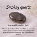 Smokey quartz crystal charm