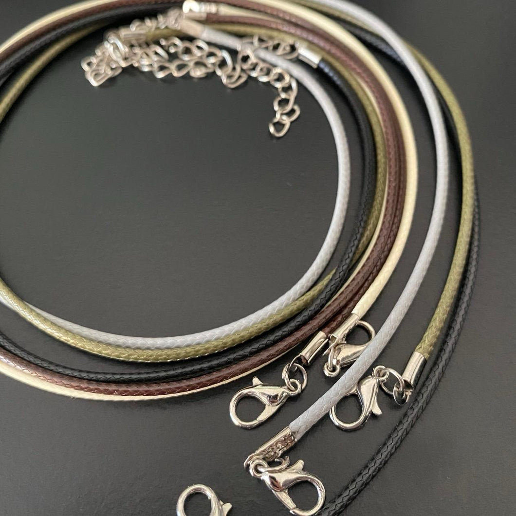 Wax cord necklace