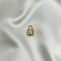 Lock gold charm