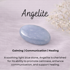 Angelite crystal charm