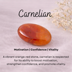 Carnelian crystal charm