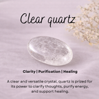 Clear quartz crystal charm