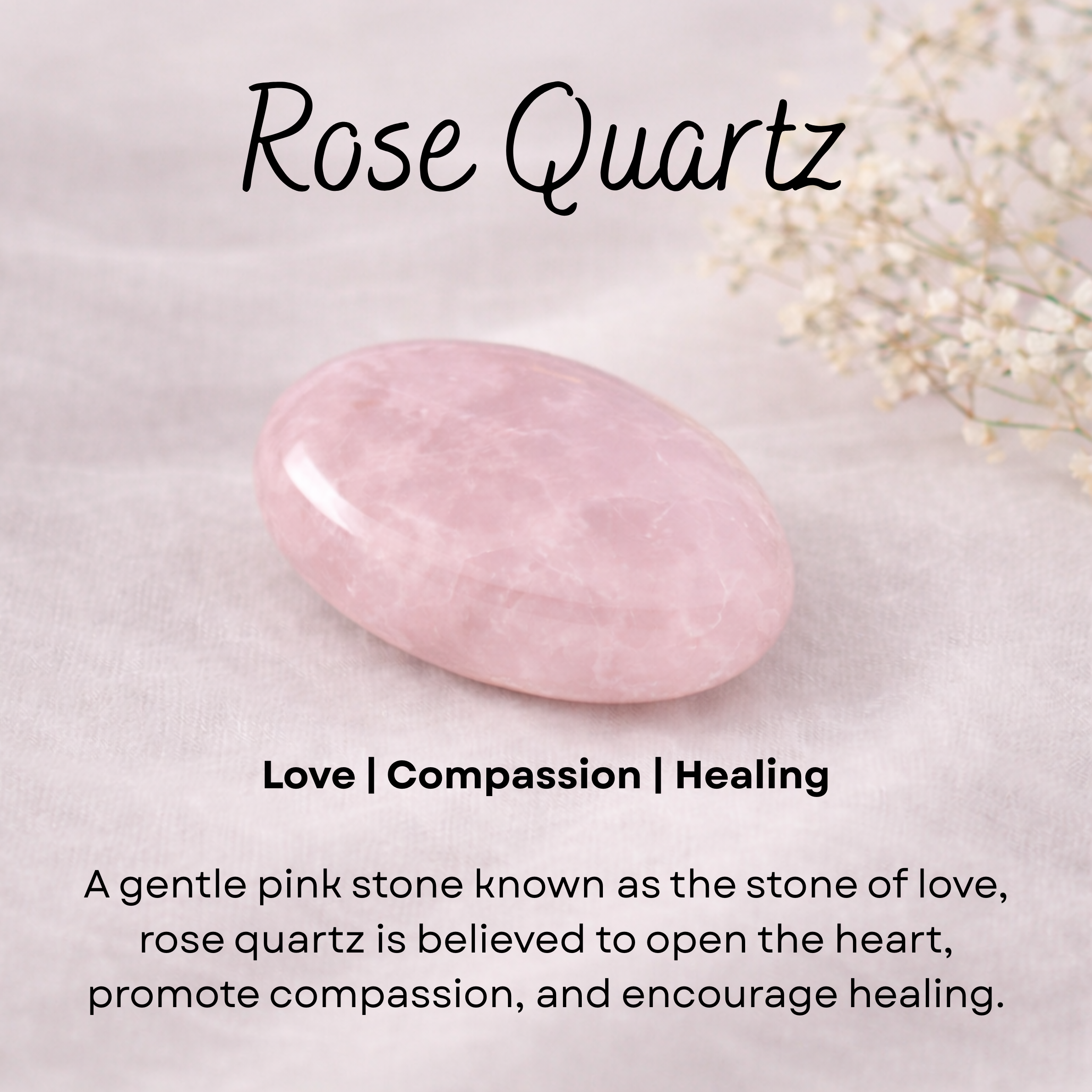 Rose quartz crystal charm