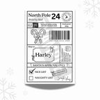 North Pole special delivery labels