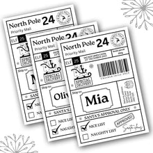Load image into Gallery viewer, North Pole Santa labels - Pack of 10 labels
