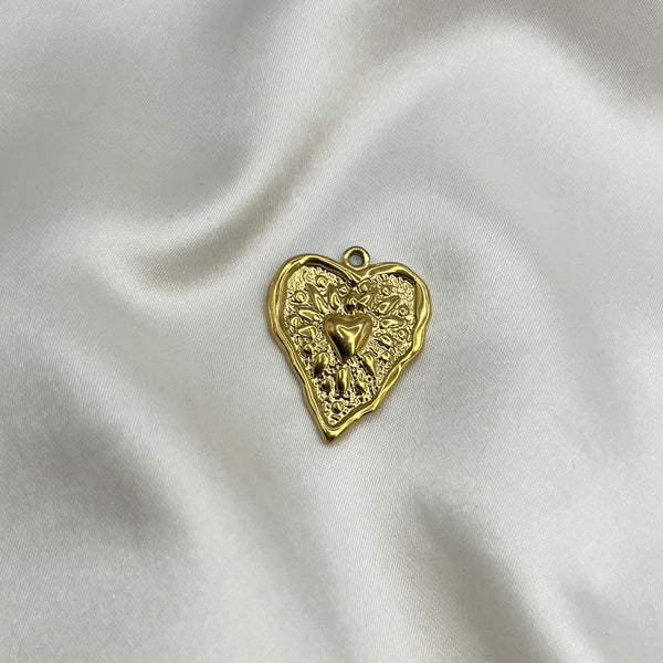 Large heart charm