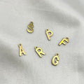 Initial charms gold