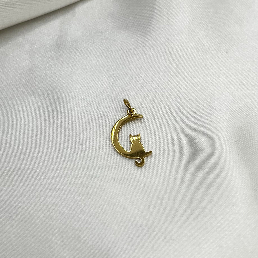 Cat moon charm