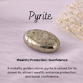 Pyrite crystal charm
