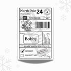 North Pole special delivery labels