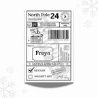 North Pole special delivery labels