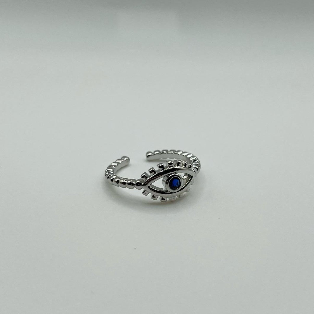 Evil eye ring silver