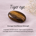 Tiger eye crystal charm