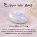Rainbow moonstone crystal charm