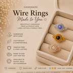 Nest-Stone Crystal wrapped ring