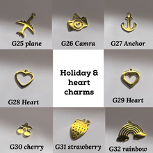 Load image into Gallery viewer, Build your own eclipse necklace - Gold 5 charms
