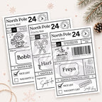 North Pole special delivery labels