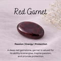 Red garnet Crystal charm