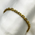 Rolo chain gold bracelet