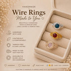 Crystal Wire wrapped ring