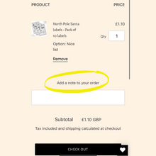 Load image into Gallery viewer, North Pole Santa labels - Pack of 10 labels
