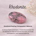 Rhodonite crystal charm