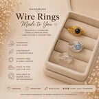 Aura double wrap crystal ring
