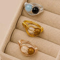 Heart wire wrapped ring