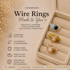 Heart wire wrapped ring
