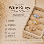 Twist Crystal bead handmade wire ring