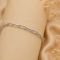 Eclipse paper chain silver bracelet